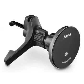 Hama 00201736 mobiles Ladegerät Smartphone Schwarz USB Kabelloses Laden Schnellladung Auto