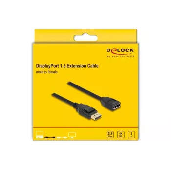 DeLOCK DisplayPort 1.2 Verlängerungskabel 4K 60 Hz 3 m