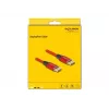 DeLOCK DisplayPort-Kabel 16K 60 Hz 2 m rot Metall