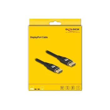 DeLOCK DisplayPort-Kabel 8K 60 Hz 2 m Schwarz Metall