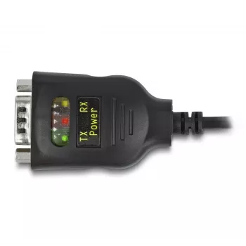 DeLOCK Adapter USB 2.0 Typ-A auf Seriell RS-232 D-Sub 9-polig 2,5 kV galvanische Trennung 2 m