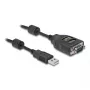 DeLOCK Adapter USB 2.0 Typ-A auf Seriell RS-232 D-Sub 9-polig 2,5 kV galvanische Trennung 2 m