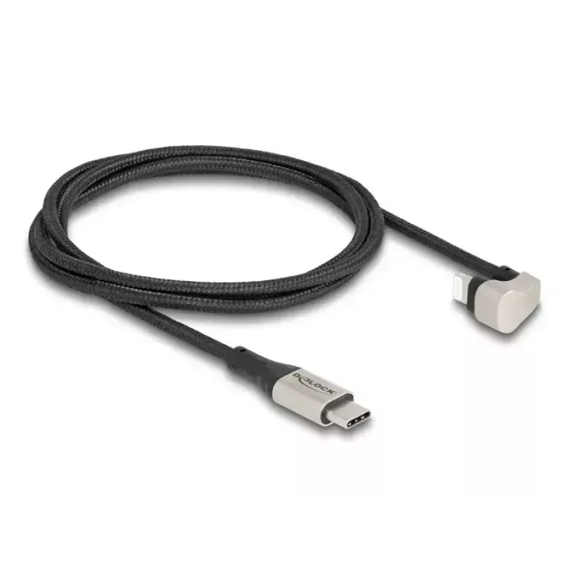 Daten- und Ladekabel DeLOCK USB Type-C auf Lightning 1 m 3 A