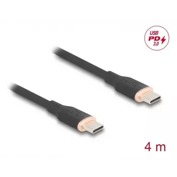DeLOCK USB-Kabel USB 2.0 4m USB-C Schwarz 81240