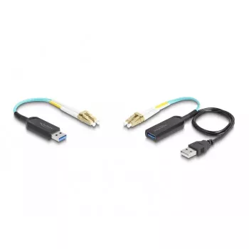 DeLOCK USB-Verlängerungsset Typ-A 10 Gbit/s 0,2 m Schwarz 66466
