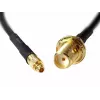 Koaxialkabel DeLOCK 88580 0,2 m SMA MMCX Schwarz
