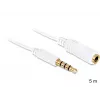 Audio-Kabel DeLOCK 3.5mm 5m Weiß