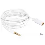 Audio-Kabel DeLOCK 3.5mm 5m Weiß