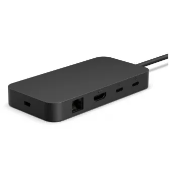 Dockingstation Microsoft Surface USB4 Dock Kabelgebunden Schwarz 100W Power Delivery EP2-19975