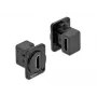 Steckdosenmodul DELOCK 86786, Einbaubuchse, schwarz, 25,4×29,6×31,4 mm