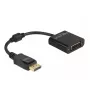 DeLOCK Adapter DisplayPort 1.2 Stecker auf DVI Buchse 4K Passiv schwarz