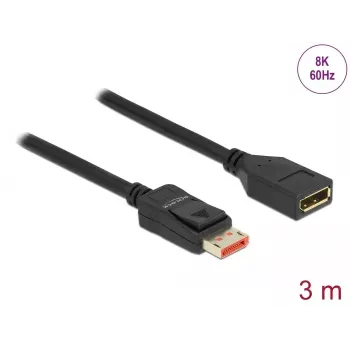 DisplayPort-Verlängerungskabel DeLOCK 87072 3m 8K 60Hz