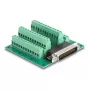 DeLOCK D-Sub HD 44-poliger Stecker auf Reihenklemme für DIN-Schiene 84x86x30mm