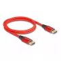 DeLOCK DisplayPort-Kabel 16K 60 Hz 1 m rot Metall