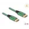 DeLOCK DisplayPort-Kabel 16K 60 Hz 2 m grün Metall