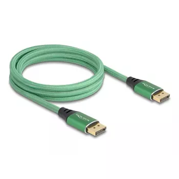 DeLOCK DisplayPort-Kabel 16K 60 Hz 2 m grün Metall