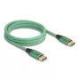 DeLOCK DisplayPort-Kabel 16K 60 Hz 2 m grün Metall