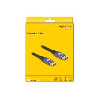 DeLOCK DisplayPort-Kabel 8K 60 Hz 1 m lila Metall