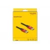 DeLOCK DisplayPort-Kabel 8K 60 Hz 1 m rot Metall