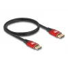 DeLOCK DisplayPort-Kabel 8K 60 Hz 1 m rot Metall