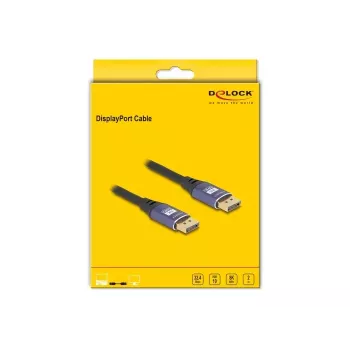 DeLOCK DisplayPort-Kabel 8K 60 Hz 2 m lila Metall