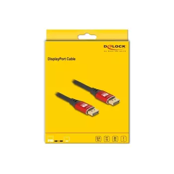 DeLOCK DisplayPort-Kabel 8K 60 Hz 2 m rot Metall