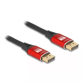 DeLOCK DisplayPort-Kabel 8K 60 Hz 2 m rot Metall