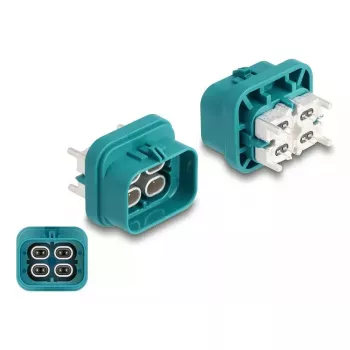 DeLOCK HDMTD-Quad-Stecker für PCB, Schutzklasse IP67 IP69K