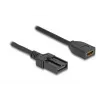 DeLOCK HDMI Automotive Kabel HDMI-A Buchse auf HDMI-E Stecker 3 m 4K 60 Hz