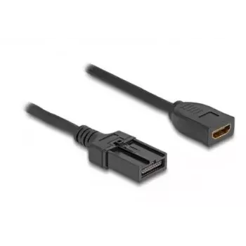 DeLOCK HDMI Automotive Kabel HDMI-A Buchse auf HDMI-E Stecker 3 m 4K 60 Hz