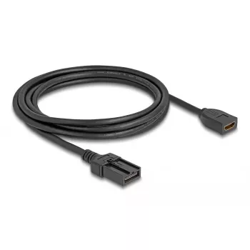 DeLOCK HDMI Automotive Kabel HDMI-A Buchse auf HDMI-E Stecker 3 m 4K 60 Hz