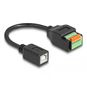 DeLOCK USB 2.0 Kabel Typ-B Buchse auf Klemmleistenadapter 15 cm