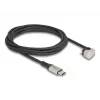 Daten- und Ladekabel DeLOCK USB Type-C auf Lightning 180° abgewinkelt 2 m MFi