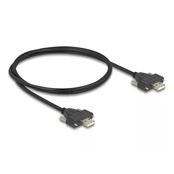 USB 2.0 Kabel Typ-A Stecker auf Stecker DeLOCK 1m schwarz 0,48 Gbit/s