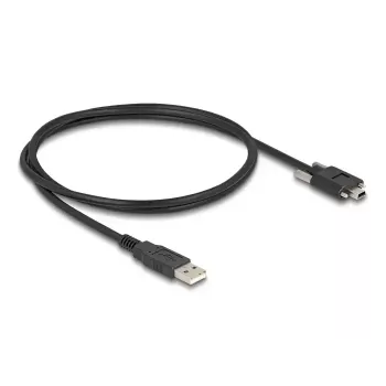 USB-2.0-Kabel DeLOCK 80478 1 m Typ-A-Stecker auf Mini-B-Stecker schwarz