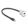 USB-Kabel DeLOCK 88186 0,3 m Mini-USB B Schwarz Silber