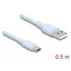 USB-Kabel DeLOCK 81221 USB 2.0 0,5 m USB A USB C Blau