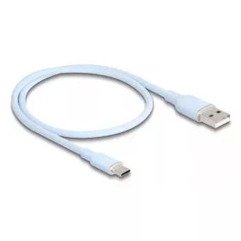 USB-Kabel DeLOCK 81221 USB 2.0 0,5 m USB A USB C Blau
