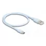 USB-Kabel DeLOCK 81221 USB 2.0 0,5 m USB A USB C Blau