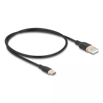 USB-Kabel DeLOCK 81225 0,5 m USB A USB C Schwarz