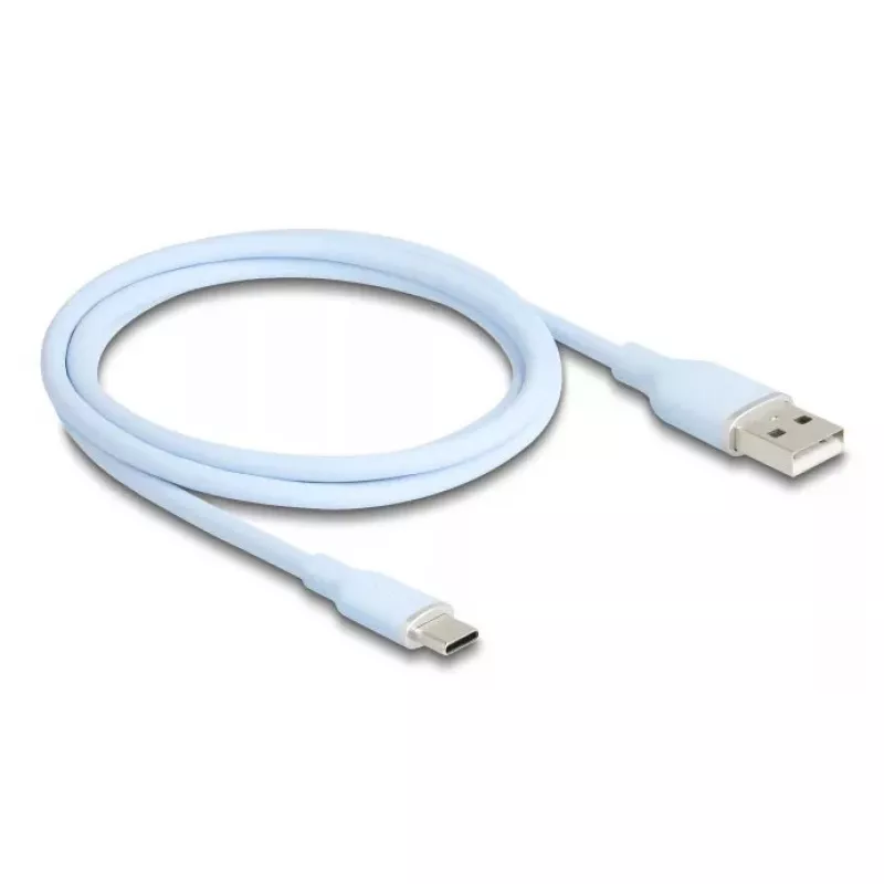 DeLOCK USB-Kabel USB 2.0 1 m USB A USB C Blau 81222