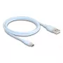 DeLOCK USB-Kabel USB 2.0 1 m USB A USB C Blau 81222