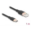 DeLOCK USB-Kabel USB 2.0 1 m USB A USB C Schwarz