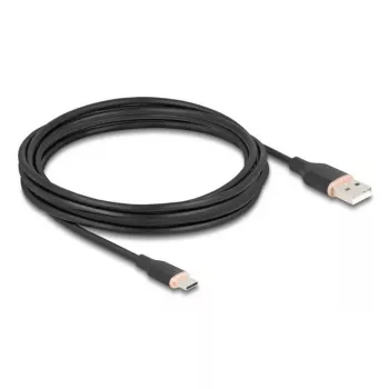 DeLOCK USB-Kabel USB 2.0 4 m USB A USB C Schwarz 81228
