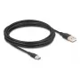 DeLOCK USB-Kabel USB 2.0 4 m USB A USB C Schwarz 81228