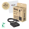 DisplayPort 2‑in‑1 bidirektionaler Switch CLUB3D CSV-1009 — 2x DisplayPort-Ausgänge, 8K@60Hz, Schwarz