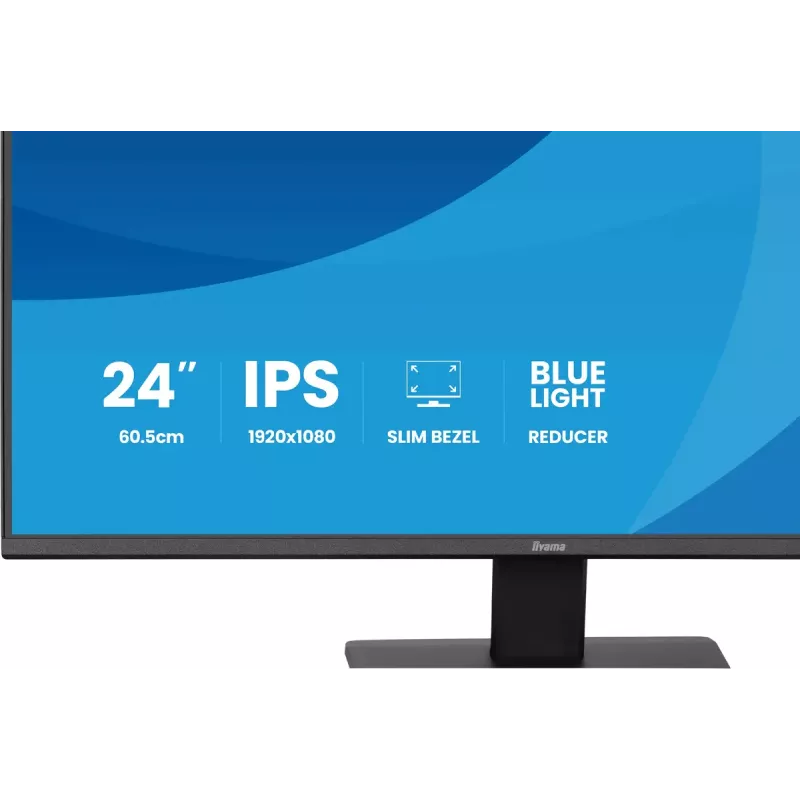 Computermonitor IIYAMA ProLite X2491H-B1 60,5 cm (23,8 Zoll) IPS LCD Full HD 1920×1080 Mattschwarz, VESA