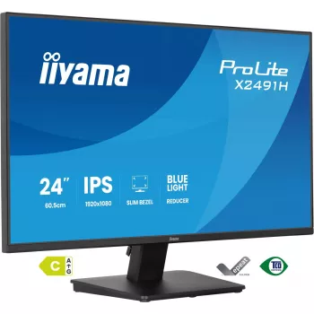 Computermonitor IIYAMA ProLite X2491H-B1 60,5 cm (23,8 Zoll) IPS LCD Full HD 1920×1080 Mattschwarz, VESA