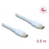 USB-Kabel DeLOCK 81233 USB 2.0 0,5m USB C Blau