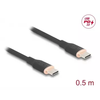 DeLOCK USB-Kabel USB 2.0 0,5 m USB-C Schwarz 81237